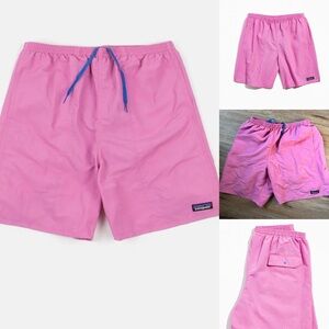 Patagonia men’s baggies classic shorts with net swim all wear pink l